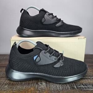 Vessi Everyday Move Sneaker Womens Size 10 Waterproof Shoes Onyx Black Black